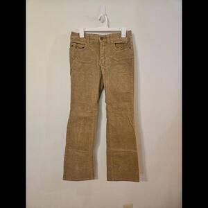 Tommy Hilfiger Beige Corduroy Button Closure Woman's 6